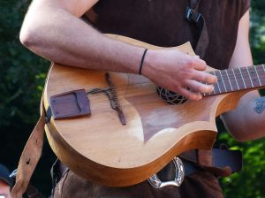 guitar player at music festival