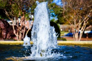 water fountain in park