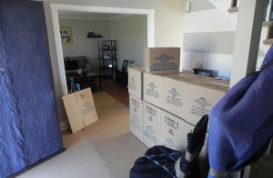 house in Yonkers packed up for moving