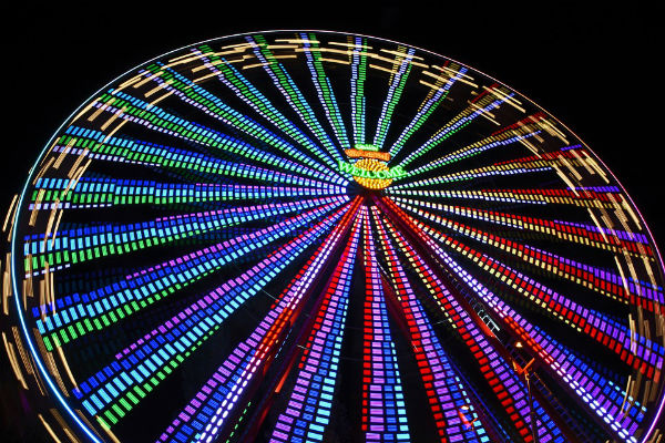 colorful ferris wheel in Middletown NY