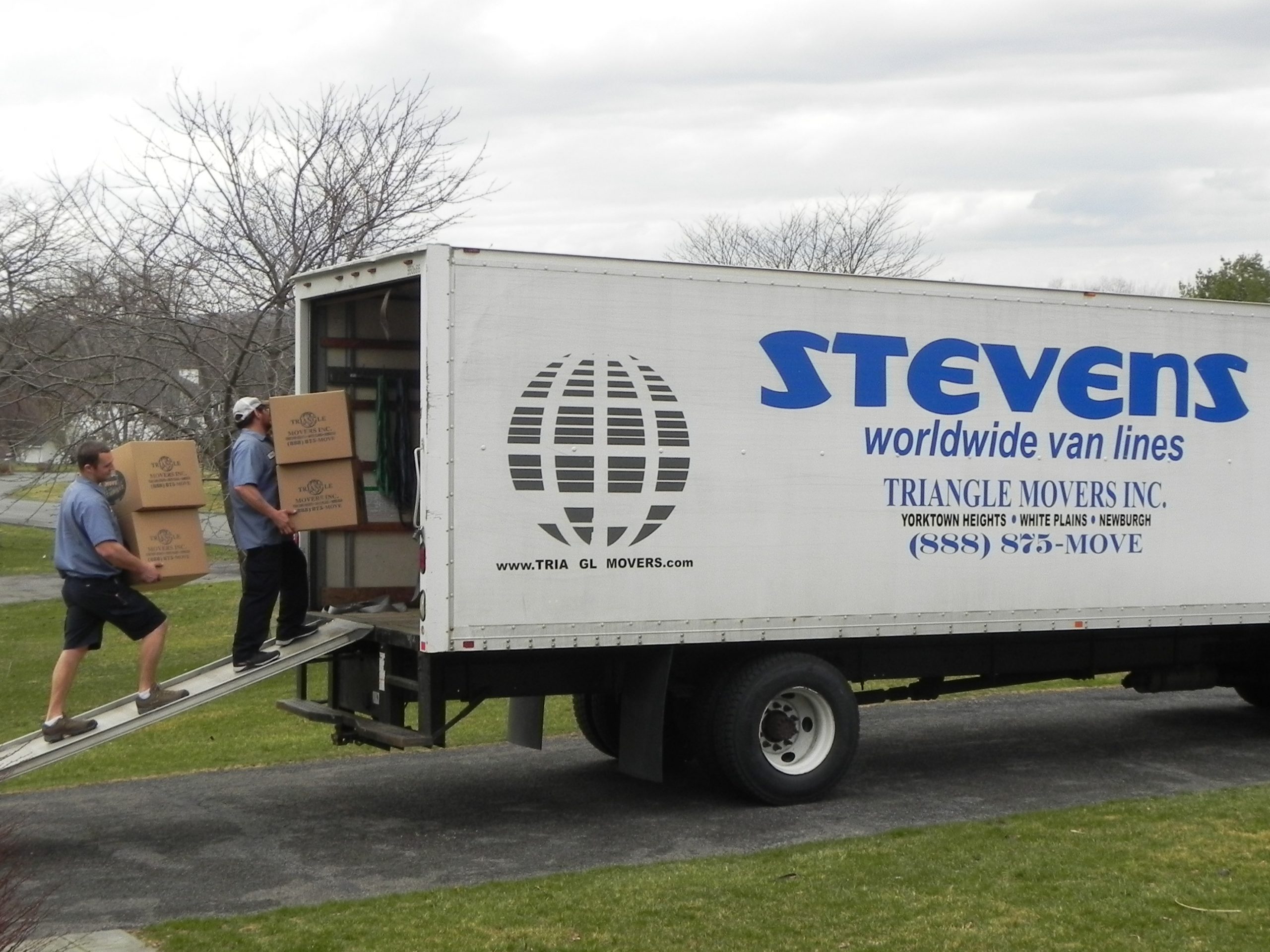 Triangle Movers loading moving truck